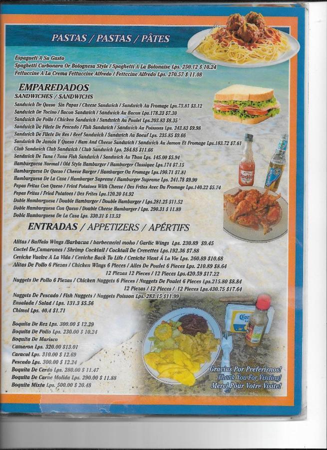 La Delphina Bed And Breakfast Bar And Grill La Ceiba Exterior photo